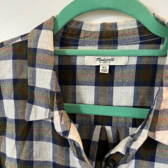 Madewell Flannel Plaid Shirt - Picture 2 of 5